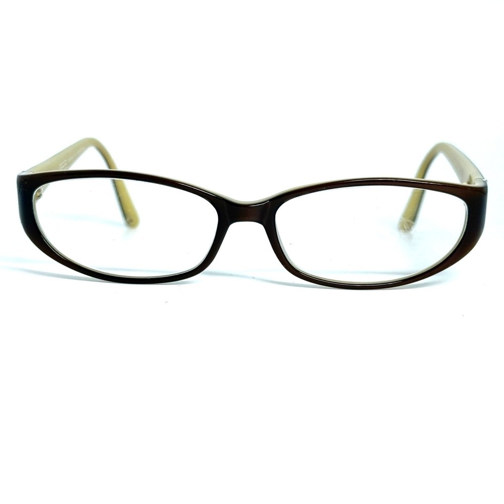 Coach Aurora 535 Brown Camel Oval Eye Glass Frames 135mm Designer Eyewear